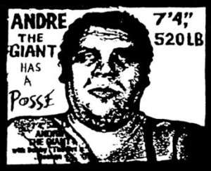 Andre The Giant Has A Posse Retro 70s Travel Sticker  