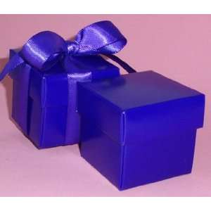  Violet Favor Boxes With Ribbon   Set of 10: Health 