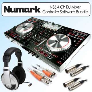 Numark NS6 4 Channel Digital DJ Mixer Controller Software Kit 