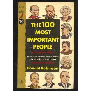  The 100 Most Important People Donald Robinson Books