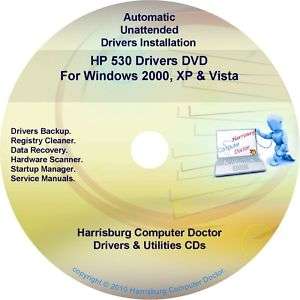 HP 530 Driver Recovery Restore Software Disc CD/DVD  