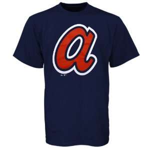  Majestic Atlanta Braves Navy Cooperstown Collection Team Logo 
