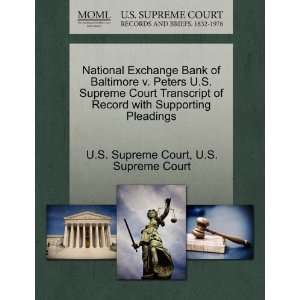  National Exchange Bank of Baltimore v. Peters U.S. Supreme 
