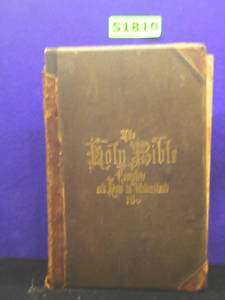 Complete Analysis of the Holy Bible by West 1869 #S1810  