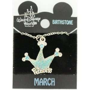  Disney Princess Sparkling Birthday Birthstone Necklace 