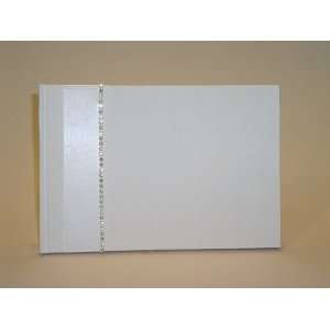  Crystal Shimmer White Satin Guest Book with Crystals 