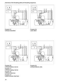 PFAFF SERGER COVERSTYLE 4850 & COVERLOCK 4852 INSTRUCTION MANUAL BOOK 