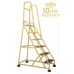 Cramer® “Stop Step” Six Step Aluminum Ladder with Double Handrail 