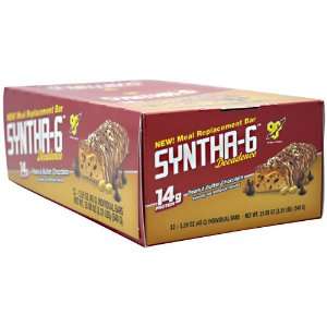 BSN Syntha 6 Decadence 12   1.59 oz (45g) Bars Peanut Butter Chocolate 