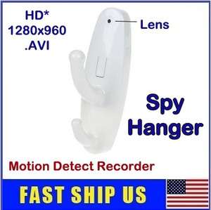 HD 1280x960 Clothes Hook Spy Hanger Camera Mini Hidden DVR Motion 