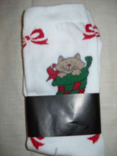   Cat Socks 9 11 Cotton & Spandex, FREE GIFT OR CHRISTMAS WRAP  