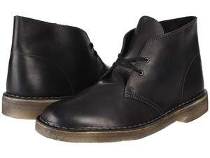 Clarks Classic Desert Boot Black Soft Smooth Leather 77967  