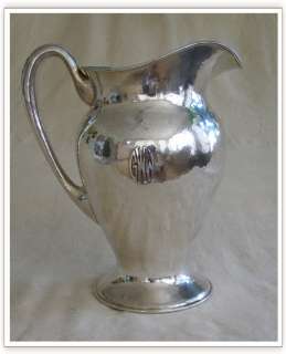 LEBOLT Handwrought Sterling Water Pitcher ARTS & CRAFTS  