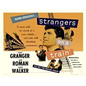 Strangers on a Train Movie Poster (11 x 17 Inches   28cm x 44cm) (1951 