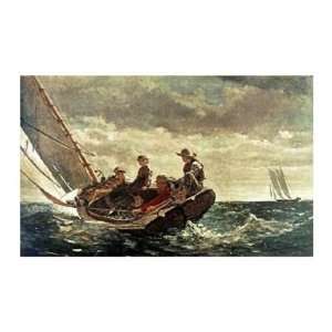  Winslow Homer   Breezing Up Giclee Canvas: Home & Kitchen