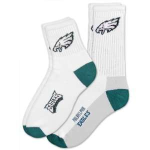  Philadelphia Eagles Womens Crew Socks, Large (2 pack 