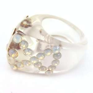  Ring Illuminations white.   Taille 54 Jewelry
