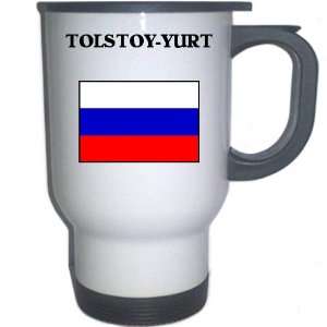  Russia   TOLSTOY YURT White Stainless Steel Mug 