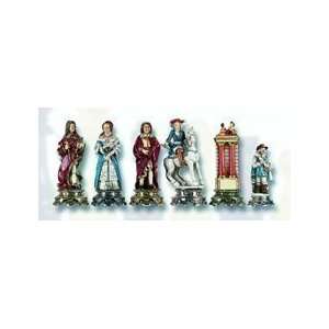  The Sun King Louis The XIV   Chessmen   Hand Painted 