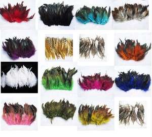  50pcs Saddle Badger Rooster feathers 5 6 inch Multi 