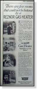 1913 Reznor gas heater Mercer, Pennsylvania vintage AD  