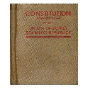  Constitution (Fundamental law of the union of soviet 