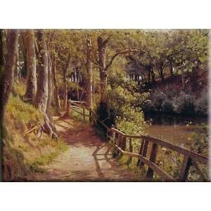  The forest path 30x22 Streched Canvas Art by Monsted 