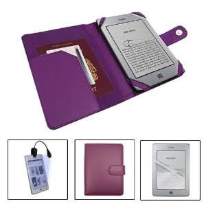   Touch / Touch 3G Purple Book Case, Kindle Light and Kindle Screen