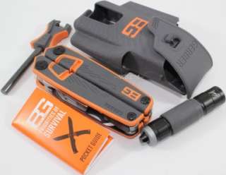 Gerber Knife Bear Grylls Multi Tool Survival Pack Flashlight Fire 