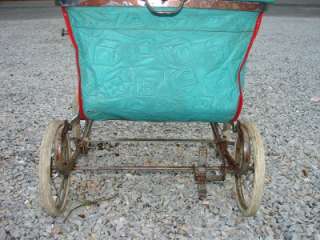 Antique 1953 Baby Child Stroller Seat Carriage Retro  