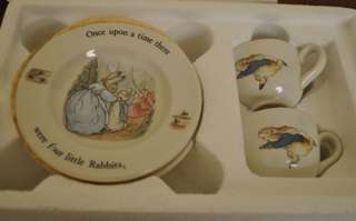   CHILDRENS Tea China Set by WEDGWOOD 6 piece made in England IN BOX