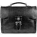   Hellraiser Leather Flapover 17 inch Laptop Briefcase  