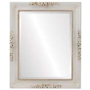  Versailles Rectangle in Antique White Mirror and Frame 