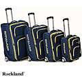 Rockland Polo Equipment Olympian 4 piece Navy Expandable Luggage Set