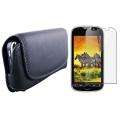 Leather Case w/ Screen Protector for HTC T mobile myTouch 4G