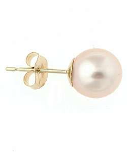   Pink Akoya Pearl Stud Earrings (6.5 7 mm) (Set of 5)  