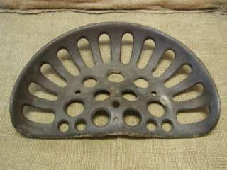 Vintage Cast Iron Tractor Seat  Antique Old Iron Farm Implement 