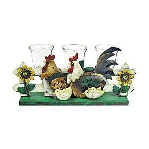  Metal Rooster Candle Holder: Home & Kitchen