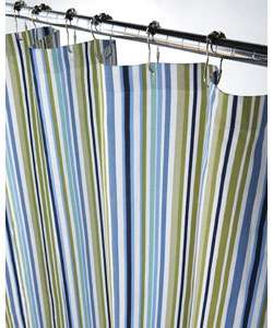 Parker Stripe Canvas Shower Curtain  