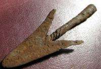 Authentic ANCIENT MEDIEVAL SWALLOWTAIL ARROWHEAD 4751  