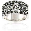 Sterling Silver Vintage style Marcasite Ring