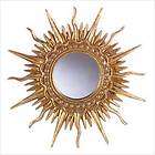 fancy gold sun round home decor wall mirror expedited shipping