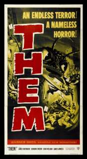 THEM  *3SH ORIGINAL MOVIE POSTER 54 HORROR GIANT ANTS  