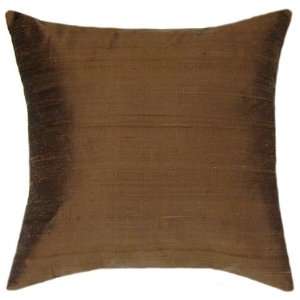  Brown Dupioni Silk Pillow