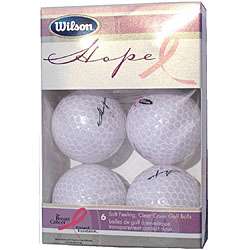 Wilson Hope Womens White Pearl Golf Balls (Pack of 60)   