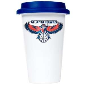  Atlanta Hawks Ceramic Travel Cup (Team Color Lid) Sports 
