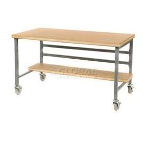  Mobile 60 X 30 Shop Top Workbench   Gray: Home 
