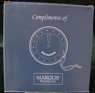 Marquis by Waterford BAR MASTER  