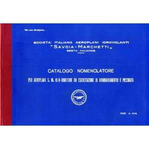 Savoia Marchetti S.M.85 B Aircraft Parts Manual   1939 Savoia 