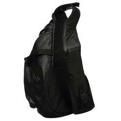 Amerileather Black Leather Body Sling Bag  
